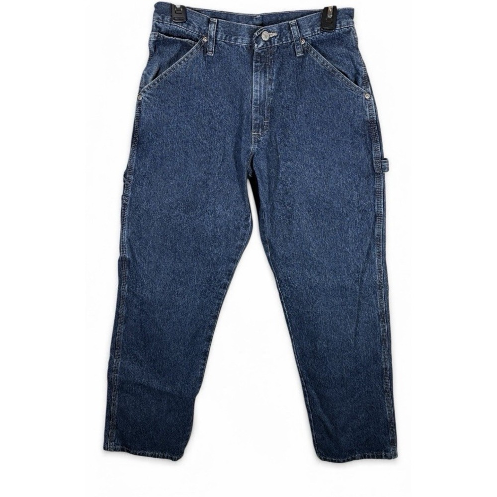 Wrangler Men's Carpenter Jeans  (94SEODV) Size 29x31 Actual Blue Denim - 1557 - Picture 2 of 8
